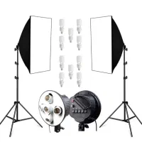 سافت باکس و پایه به همرا نور (۴ لامپه . ۵ لامپه )