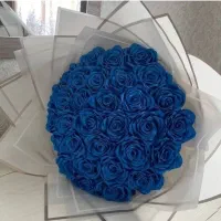 دسته‌ گل روبانی