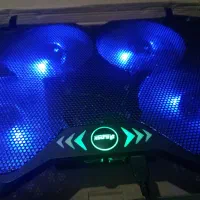 خنک کننده لپ تاپ نو ۴ فن ۴ رنگ|قطعات و لوازم جانبی رایانه|شیراز, کوشک میدان|دیوار