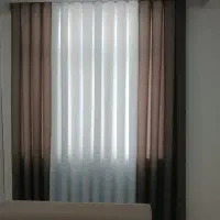 پرده قهوه ای سفید