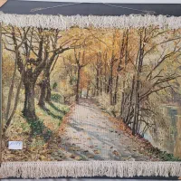 تابلو فرش دستبافت چله ابریشم منظره|تابلو فرش|تهران, سلسبیل شمالی|دیوار