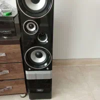 باند  ایستاده ب همراه میز تلوزیون