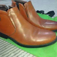 نیم بوت چرم مردانه