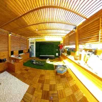 اجرای فضای سبز و روف گاردن با طراحی مهندسی|خدمات باغبانی و درختکاری|مشهد, شهرک صنعتی توس|دیوار