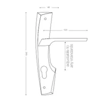 دستگیره در بهریزان مدل 4222 نیکل خش دار|مصالح و تجهیزات ساختمان|اصفهان, گلزار|دیوار