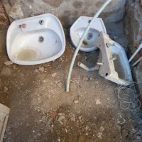 روشویی  پایه دار بزرگ ۵۰۰ کوچیک گرد ۴۰۰