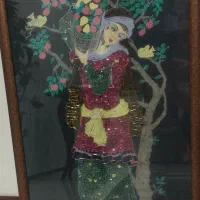 قاب دستبافت پولک و منجوق دوزی