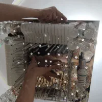 لوستر سقفی کریستالی سه حالته ریموت دار|لوستر و چراغ آویز|اندیشه, شهرک مریم|دیوار