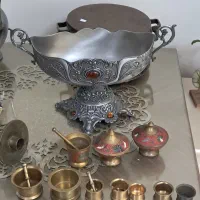 ظروف مسی وبرنجی|کلکسیون اشیاء عتیقه|تهران, شمس‌آباد|دیوار