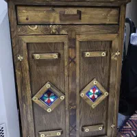 فروش جاکفشی وآینه چوبی|جاکفشی، کمد، دراور|شیراز, شهرک بزین|دیوار