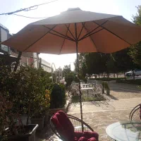 چتر کافه رستوران و باغی پایه ثابت