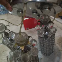 لوستر آویز کریستالی سه باکس زیبا|لوستر و چراغ آویز|ملارد, |دیوار