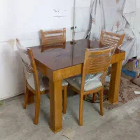 میز ناهار خوری ۴ و ۶ نفره مناسب جهیزیه آک|میز و صندلی غذاخوری|مشهد, طلاب|دیوار