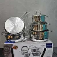 سرویس قابلمه استیل کرکماز سنگین کیفیت خوب