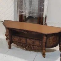 سرویس میز تیوی و بوفه و جا کفشی در حد نو|بوفه، ویترین، کنسول|قزوین, |دیوار