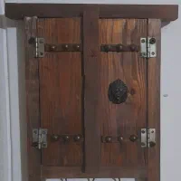 جا کلیدی چوبی آینه دار