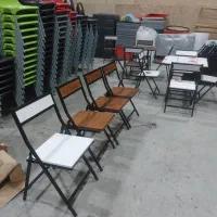 صندلی تاشو  پی وی سی،کافه ،فست‌فود، باغ،ویلا|میز و صندلی غذاخوری|تهران, طیب|دیوار