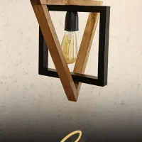 لوستر چوبی|لوستر و چراغ آویز|باقرشهر, |دیوار