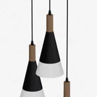 لوستر آویز مخروطی