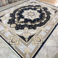فرش دانا/دوتخته آخر۱۲متری تمام نخ/۷۰۰شانه/طلاکوب