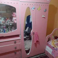 تخت خواب دخترانه|تخت و سرویس خواب|فولادشهر, مسکن مهر فولادشهر|دیوار