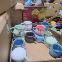 لیوان ماگ خمره ای لب طلا