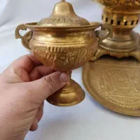 سرویس سماور قدیمی (معاوضه کالا ب کالا) عضو کانالشو|کلکسیون اشیاء عتیقه|قم, شهید رجایی|دیوار