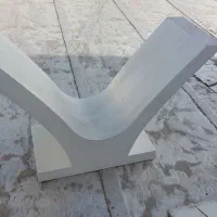 میز۶نفره چوبی سفیدبدون زدگی
