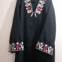 مانتو مجلسی گلدوزی شده سایز بزرگ