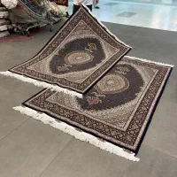 فرش دستباف (بساک)جفت ۳ متری ۶ لا مرینوس ابریشم|فرش|مشکیندشت, |دیوار