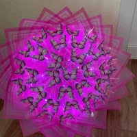 دسته گل پروانه روز مادر روز زن کادویی|گل مصنوعی|تبریز, |دیوار