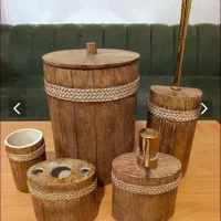 ست سرویس بهداشتی طرح چوبی