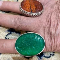 انگشتر غول پیکر نقره عقیق