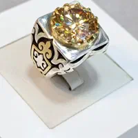 انگشتر الماس روسی اصل مناسب روز پدر