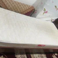 تخت یک نفره چوبی جمع و جور با تشک طبی|تخت و سرویس خواب|زنجان, |دیوار