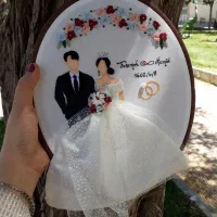 دیوارکوب عروس داماد|صنایع دستی و سایر لوازم تزئینی|تهران, اکباتان|دیوار