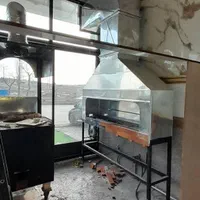 منقل سازی کباب پز ایستاده زغالی کباب پز گازی