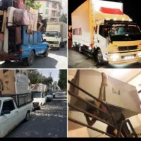 وانت تلفنی محسن با کارگر و ماشین مخصوص اثاث