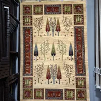 فرش سروستان کرم طرح اصیل ایرانی ۱۲/۹/۶ متری