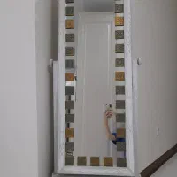 ست آینه و جاکفشی چوبی
