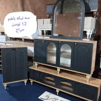 مشکی جذاب ست کنسول میزتلویزیون جاکفشی دورنگ جذاب|بوفه، ویترین، کنسول|قم, قلعه کامکار|دیوار