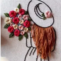 تابلو گلدوزی با دست