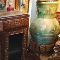 خمره بزرگ و سنگین وزن عتیقه ارسال ازاصفهان زیبا