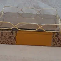 سینی آینه ای طلایی