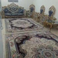 مبل ۷نفره با چوب گردو