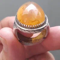 انگشترعقیق یمنی شن دار دُرشت تراش عبدالرزاقی|جواهرات|ورامین, ورامین|دیوار