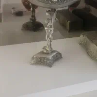 کشکول وظرف آجیل پیوتر و۴تاشمعدان پیوتر