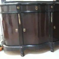 آینه و کنسول چوبی|بوفه، ویترین، کنسول|مهاجران, |دیوار