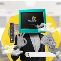 دورکای با گوشی در زمینه ترجمه و دایرکتر