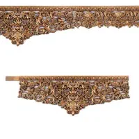 کتیبه پرده طلایی تاجدار